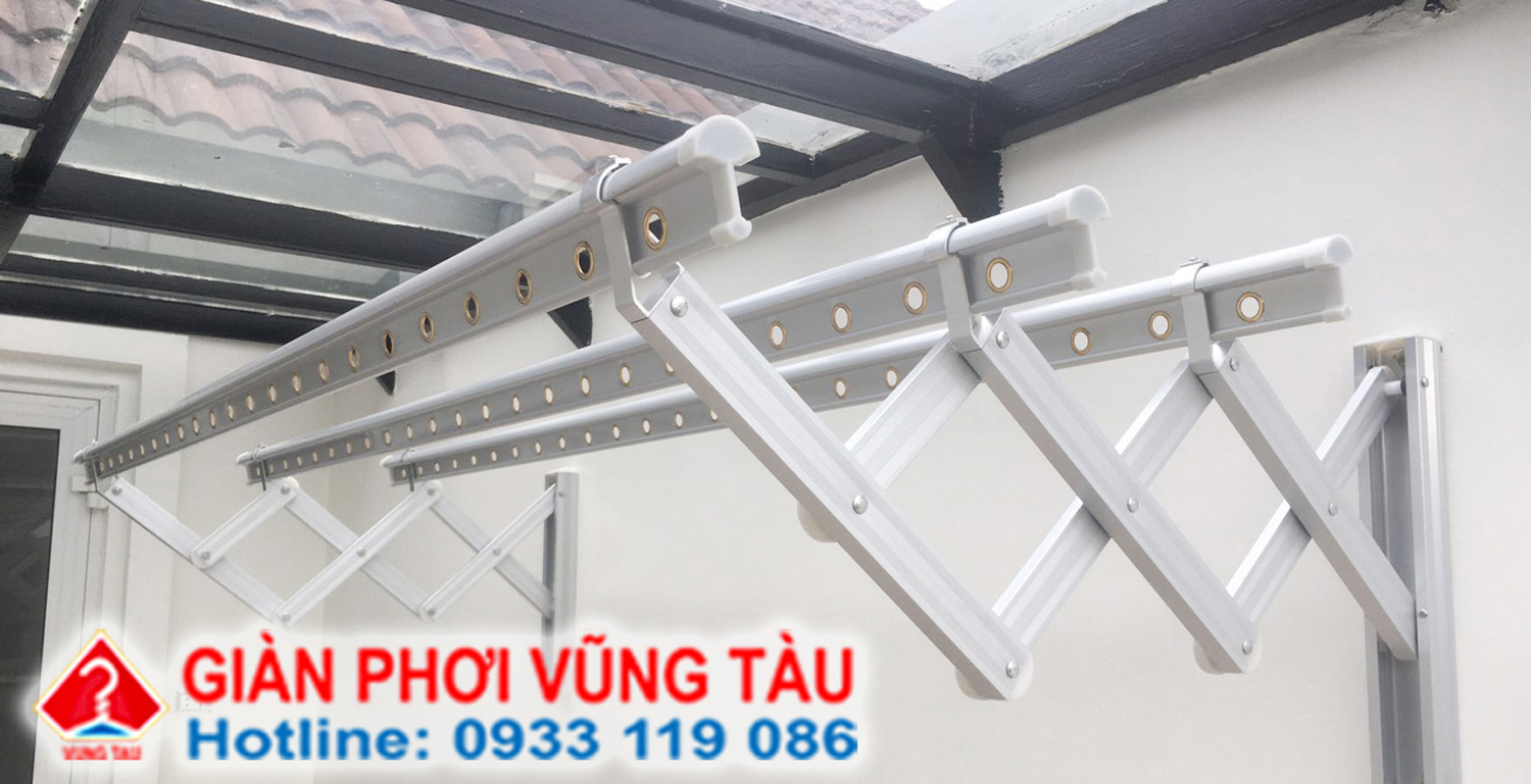 5 bước lắp đặt giàn phơi gắn tường